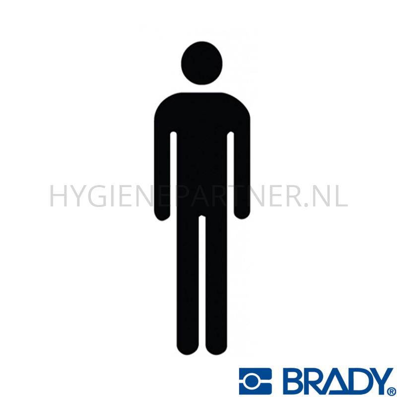 SB051058 Sticker herentoilet PIC 466 75x150 mm